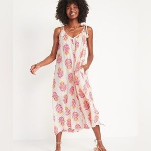 Old Navy Swing Tie-Shoulder Maxi Dress, size small
